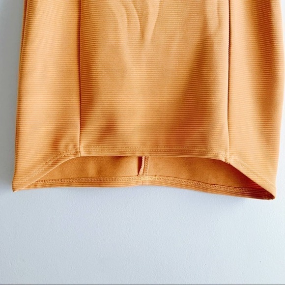 NWT Minkpink Orange Stretch Ribbed Fonda Mini Skirt, Size Medium - Picture 10 of 15